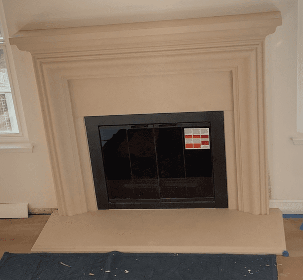 Reclaimed Beam + Masonry — After