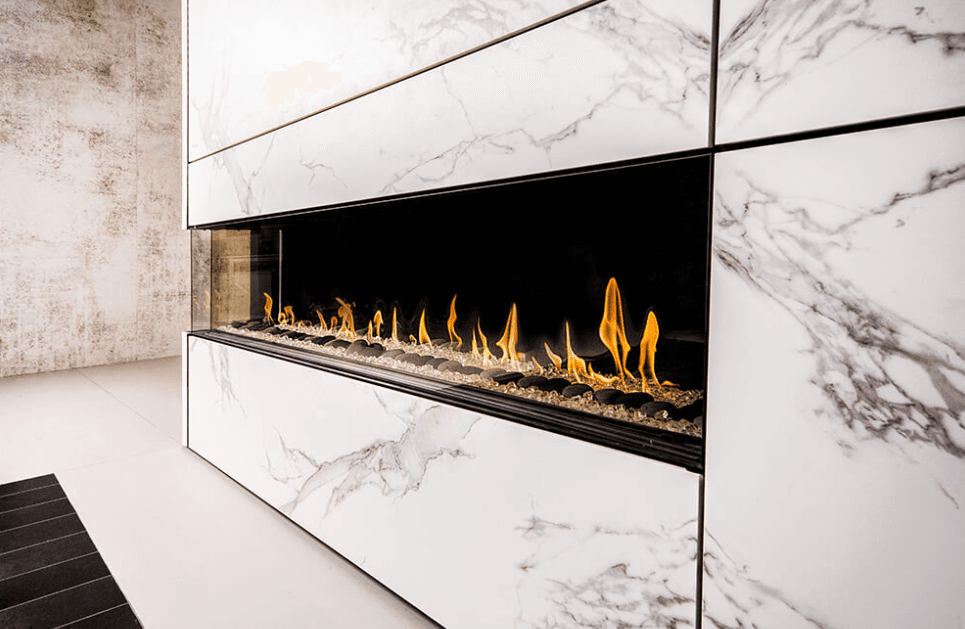 Flare Left Corner fireplace