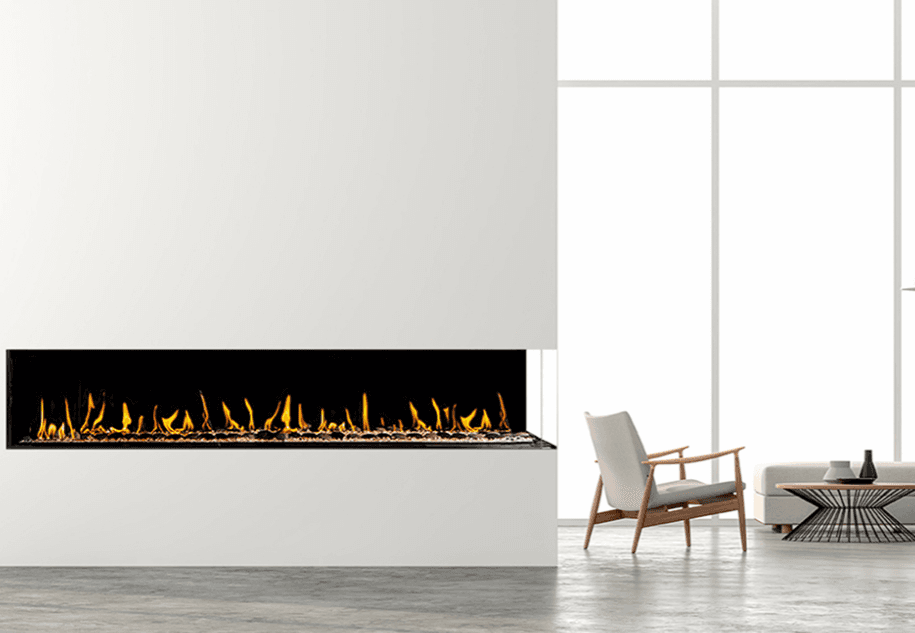 Flare Right Corner fireplace