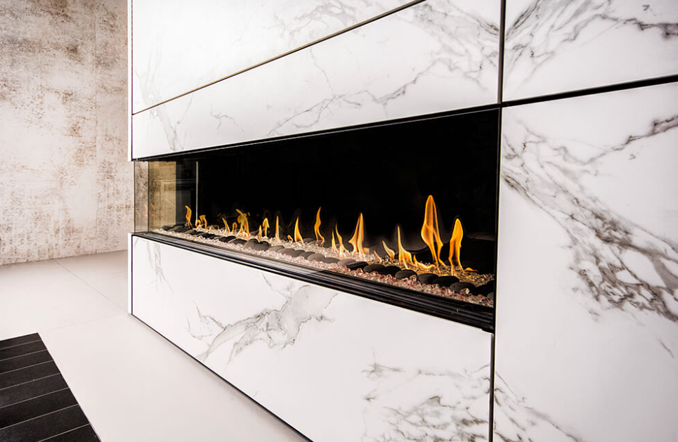 Flare Left Corner fireplace