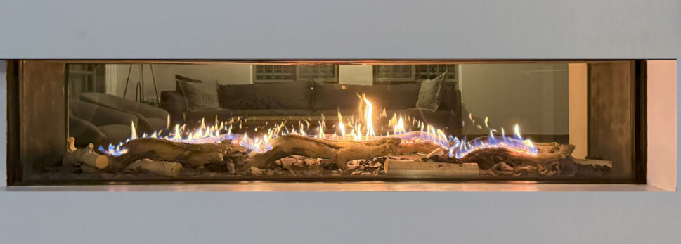 Flare See Through fireplace