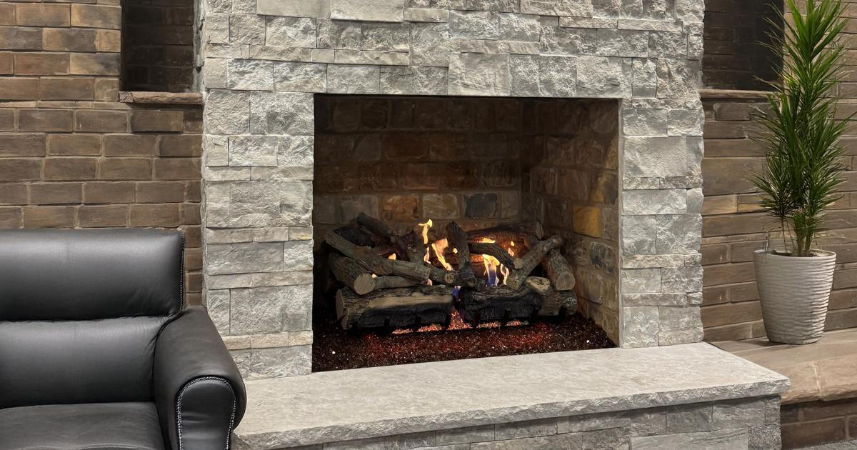 Carina Open Hearth Gas Double-Sided