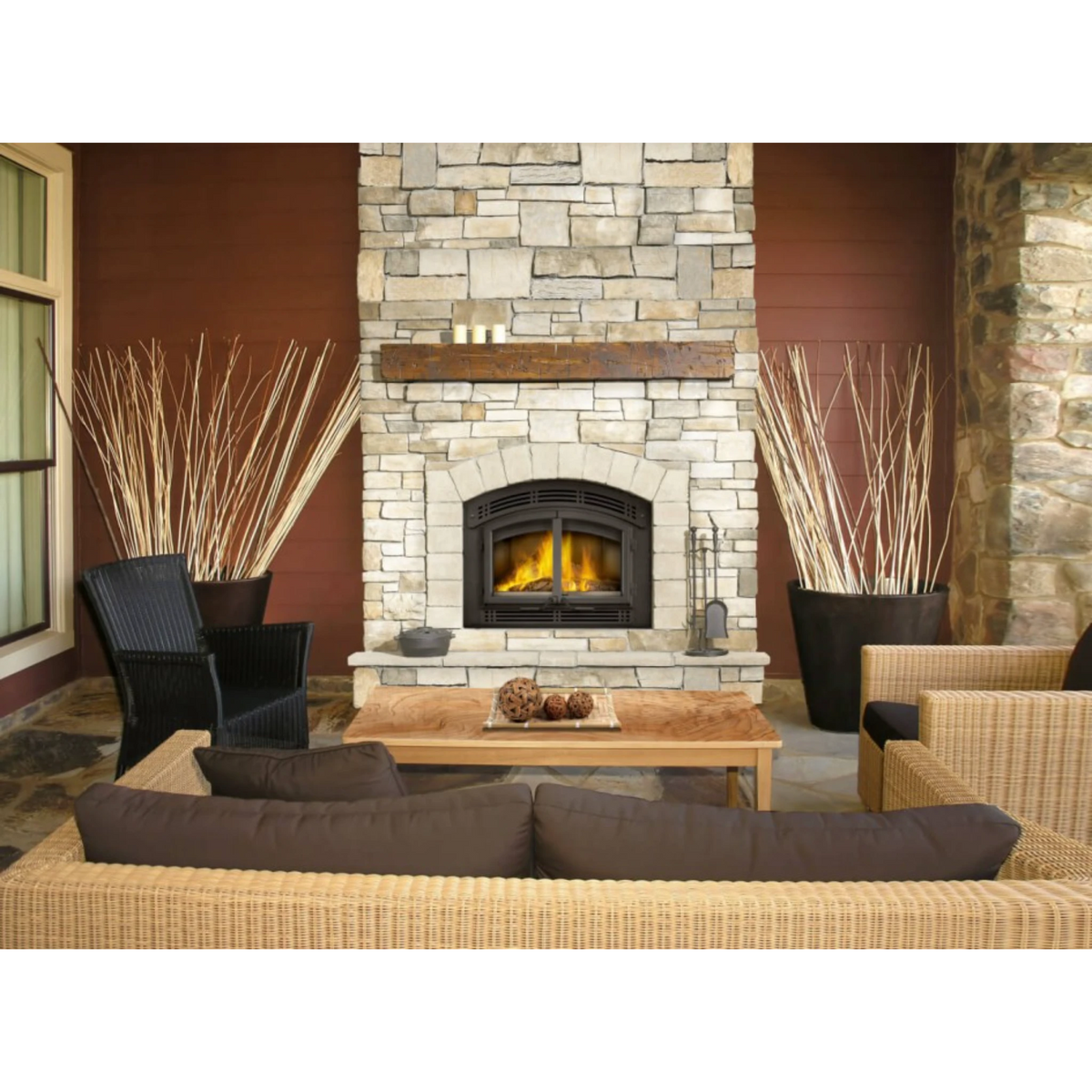 Napoleon High Country 3000 Wood-Burning Fireplace Package