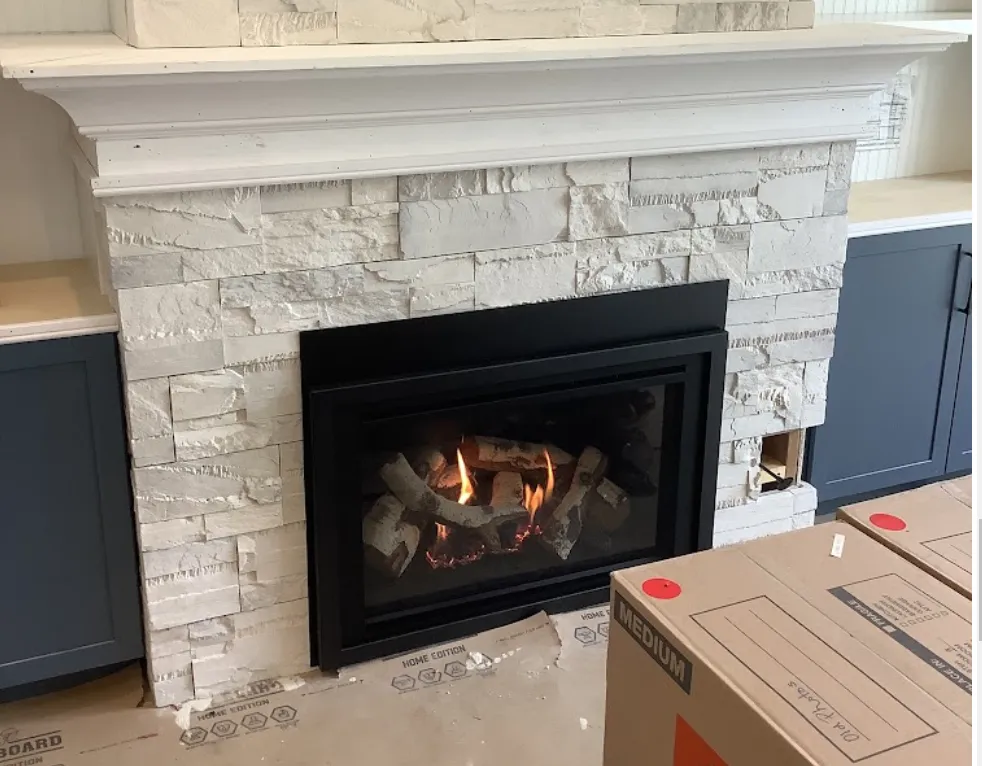 28529 Heat & Glo Supreme 30 with Birch Logs — Before