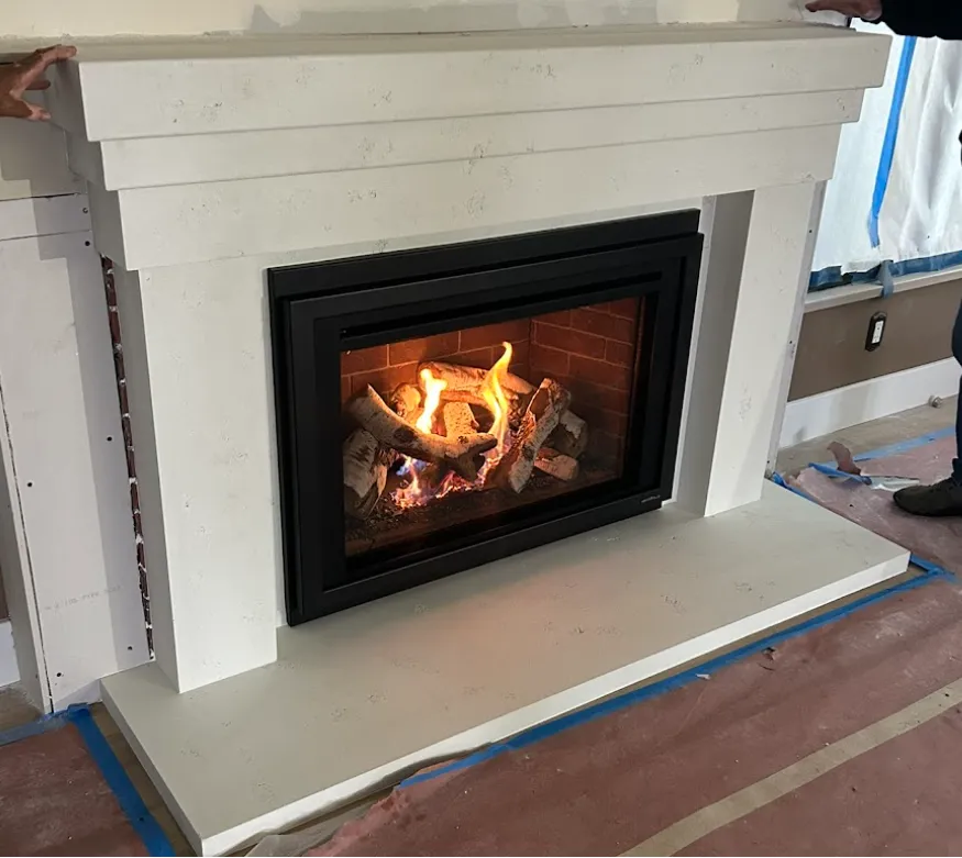 28357 Heat & Glo Supreme 35 with Birch Logs — Before