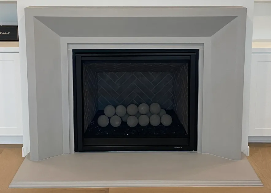 26678 Heat & Glo 6KX-TG with Cannon Balls and Bolte Smooth London Fog — After