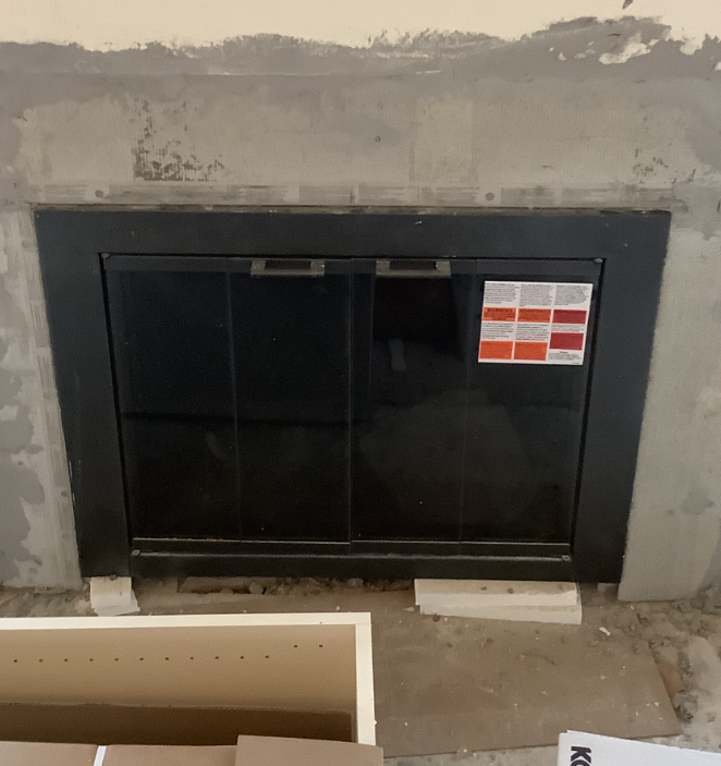 Reclaimed Beam + Masonry — Before