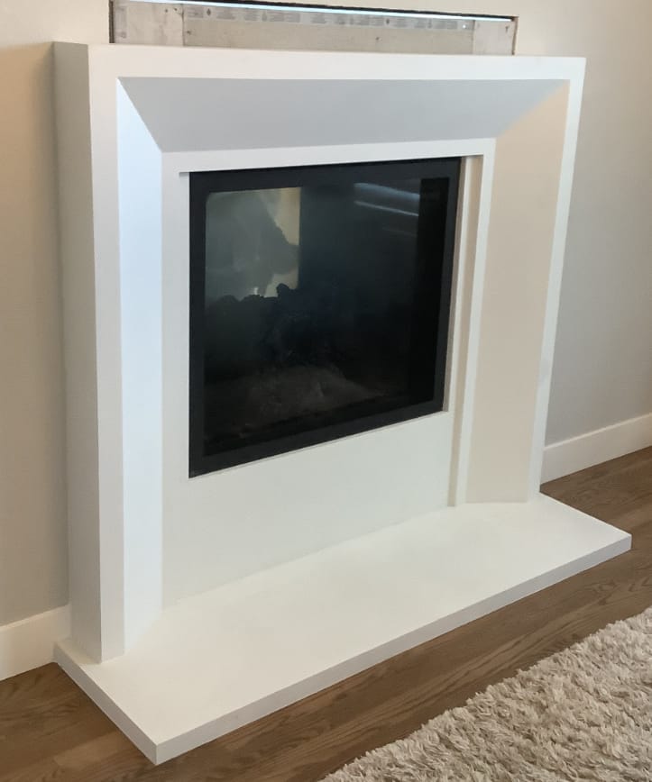 Electric Fireplace — Brick Conversion — After