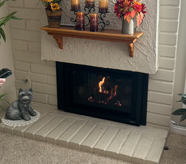 Electric + Traditional Mantel — After