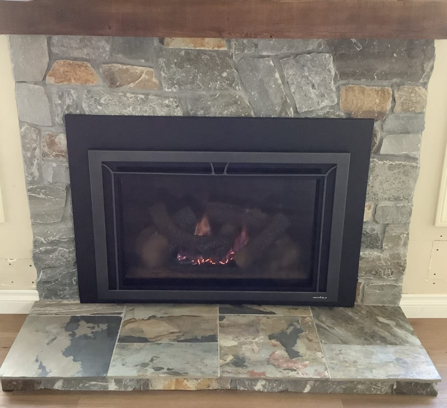 Mantel Cap Installation — After